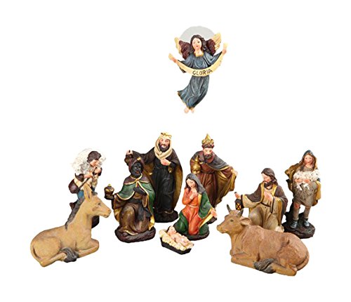 5cre203 lot de 11 santons plastique multicolore 10 cm 3526780872288 Autour de Minuit