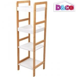 Étagère rangement 4 niveaux salle de bain D&CO