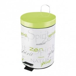 6psb047 nature zen poubelle métal blanc 17 x 17...