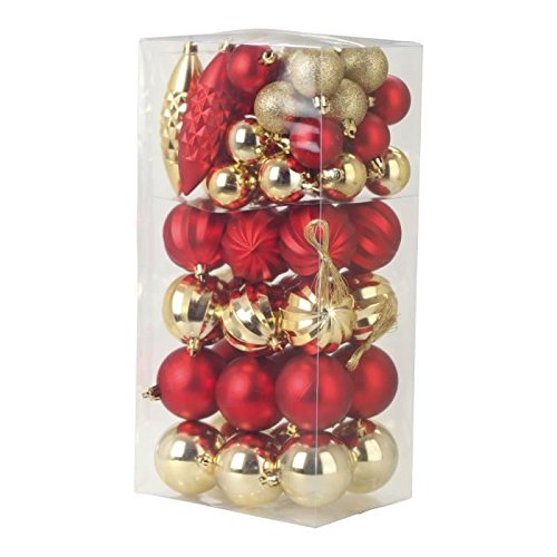 Kit boules de noël 57 pieces : 27 boules ø4 cm ...
