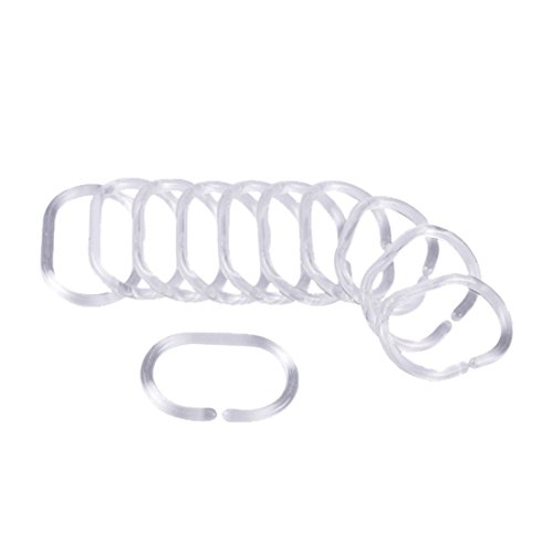 6crd006bc anneaux pour rideau de douche 12 pièc...