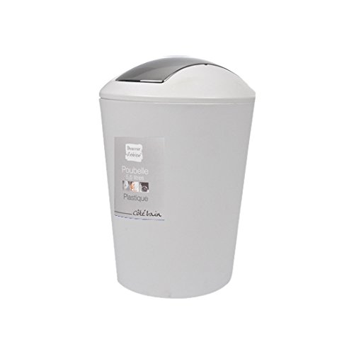 6psb050bc flic flac poubelle blanc 5,6 l