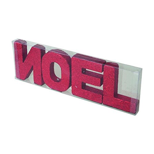 Sujet noël 10x32 cm rouge