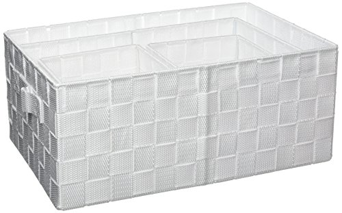 6gmb341bc glitter home panier de rangement blan...