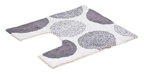6gmb350gr tapis contour de wc avec motifs gris ...