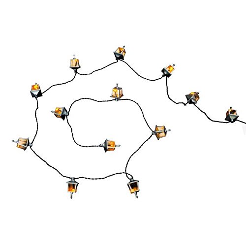 GUIRLANDES LANTERNE 20 LEDS ORANGE -3.8M