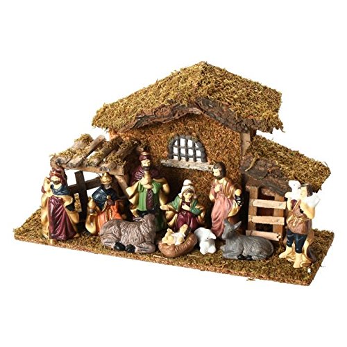 Crèche de Noël lumineuse complète Saint-Xavier