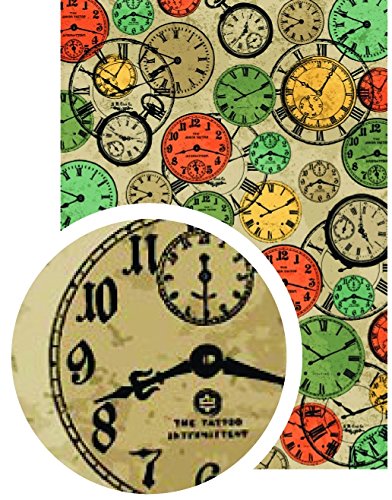 Feuille adhésive tissu A4 Montres