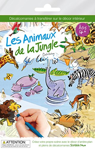 Pw International Décalcomanies "Les Animaux de la Jungle" - Transferts + Planche décor code EAN 3532435009022 