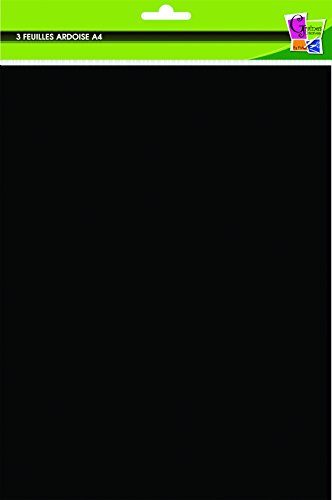 3 Feuilles A4 autocollantes ardoise