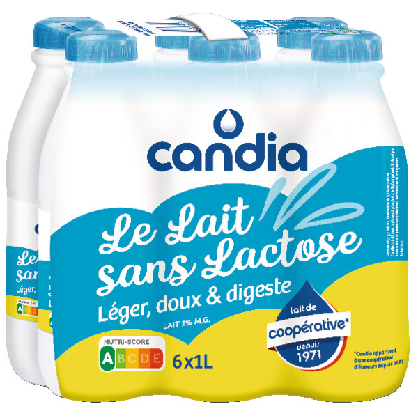  Le Lait Sans Lactose Candia code EAN 3533630900039 