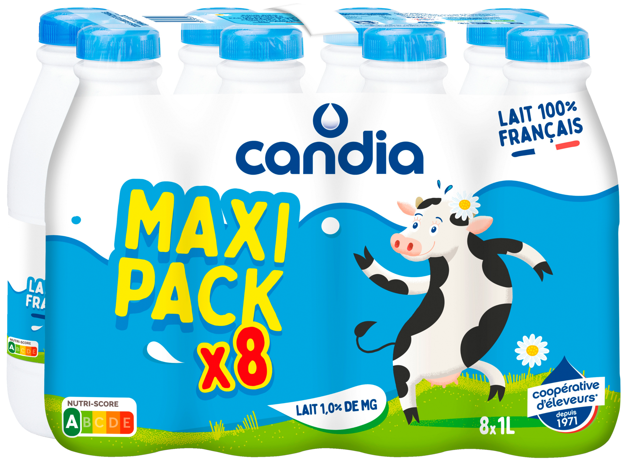 Lait uht 1,0% Mat. Gr. maxi pack