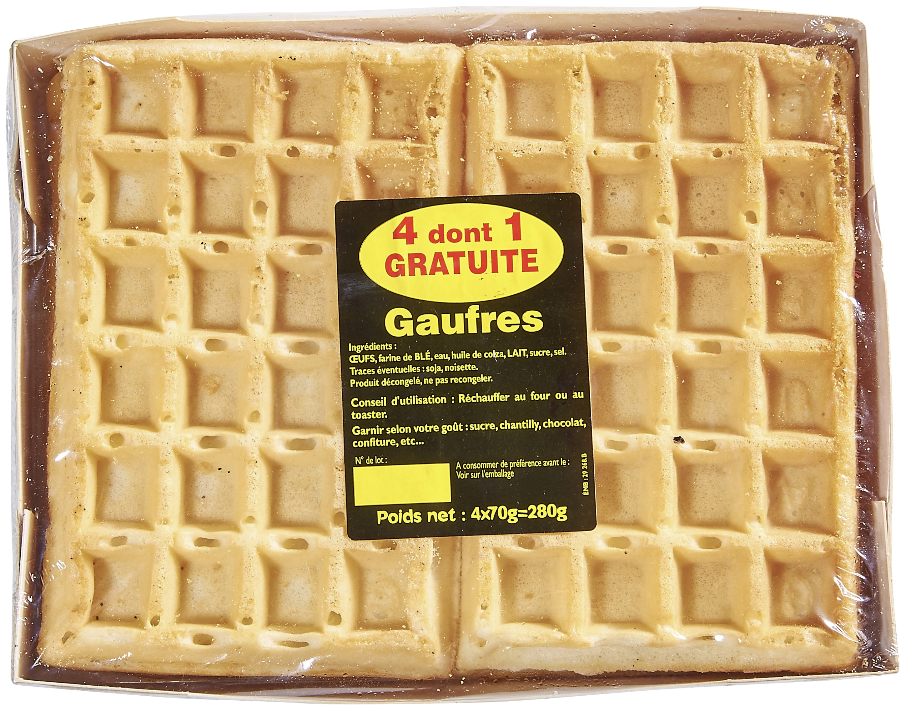  Gaufres de Bruxelles  code EAN 3533950000648 