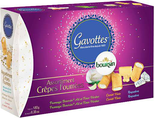 Assortiment crêpes fourrées Boursin Gavottes