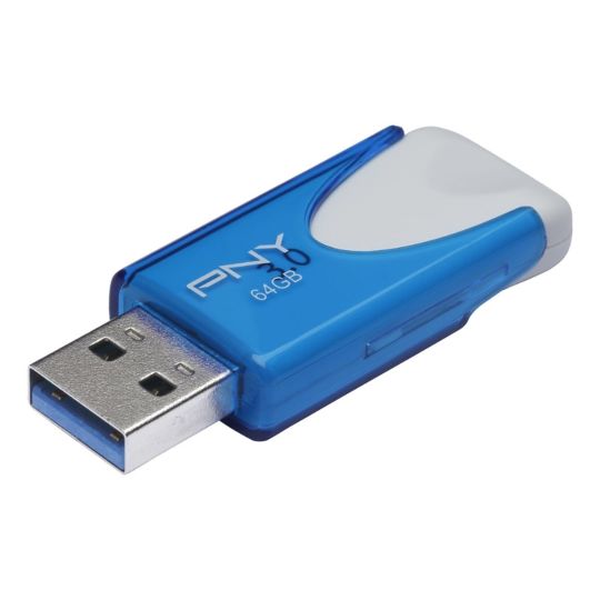 PNY Clé USB - 64 Go - FD64GATT430-EF - Bleu foncé