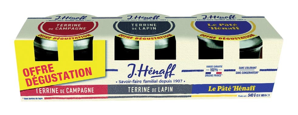 ASSORTIMENT DE PÂTÉS ET TERRINES “HÉNAFF”