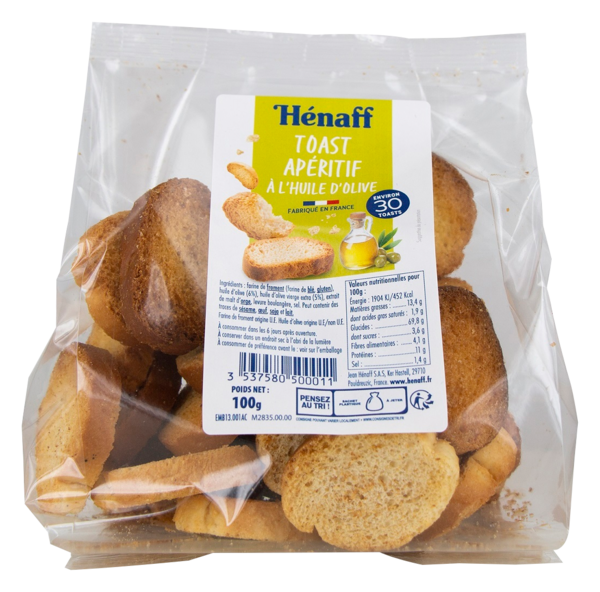  Toast Apéritif Hénaff code EAN 3537580707984 