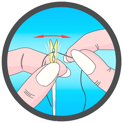 24 Aiguilles Magique Enfilage Facile