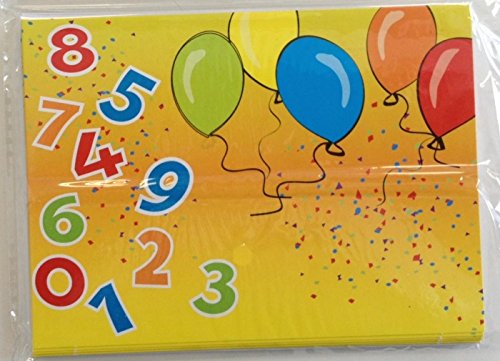 10 CARTES INVITATION ANNIVERSAIRE