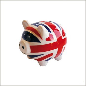Collection Tirelire TIRELIRE COCHON CAGNOTTE DRAPEAU ANGLAIS UNION JACK LONDON LONDRES code EAN 3540555123160 