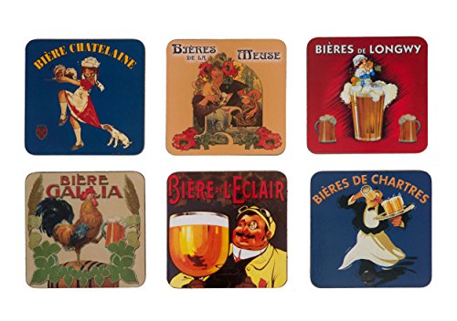 70821 alimentation lot de 6 sous verres les biè...