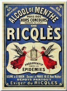 M15522 divers carte ricqles n°1 métal 15 x 20 cm
