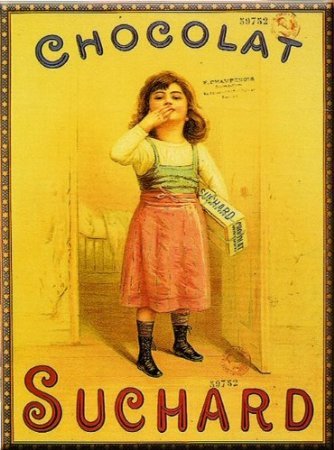 PLAQUE METAL 20X15cm PUB RETRO CHOCOLAT SUCHARD...