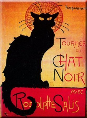 Collection Tournee du Chat Noir PLAQUE METAL 20X15cm TOURNEE DU CHAT NOIR RODOLPHE SALIS - M729 code EAN 3540946197299 