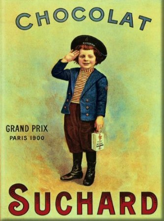 PLAQUE METAL 20X15cm PUB RETRO CHOCOLAT SUCHARD...