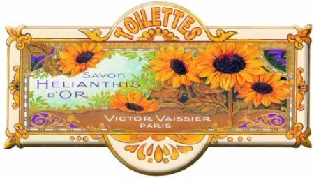 Plaques de Portes PLAQUE METAL DE PORTE TOILETTES SAVONS HELIANTIS - MP109 code EAN 3540946291997 