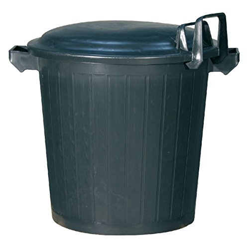 Poubelle d'immeuble avec couvercle et crochet -...