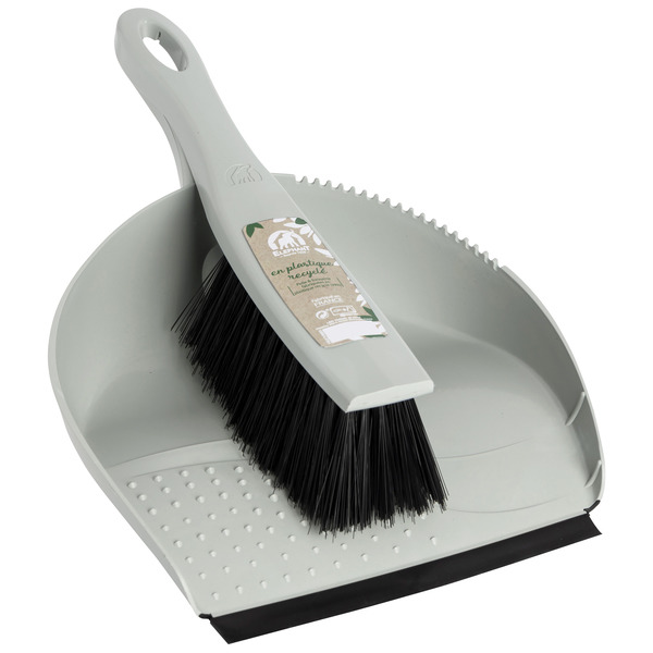 Pelle et balayette en plastique recyclé