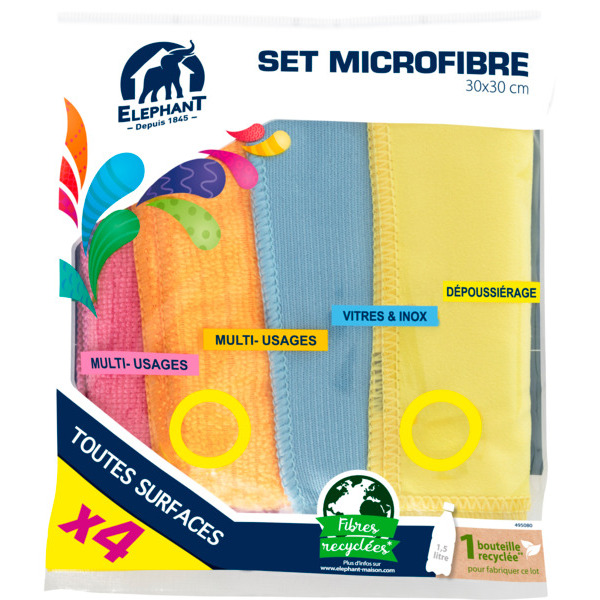 4 LAVETTES 30 X 30 CM 
