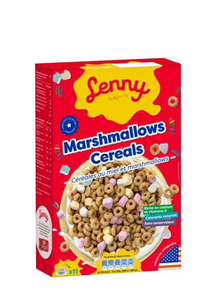 LENNY CÉRÉALES AU MIEL ET MARSHMALLOWS
 code EAN 3545360000200 