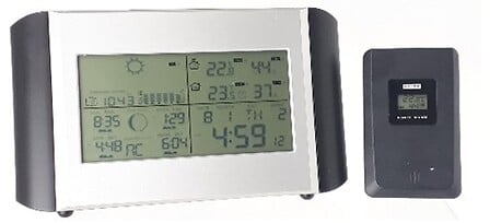 Station météo noir et argent