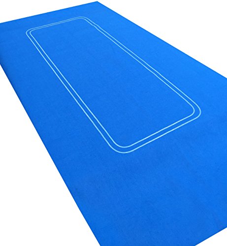 Start Bleu clair Grand Casino Poker en feutre pour Texas Hold'em 6 m par 3 m code EAN 3545945196380 