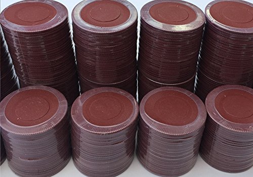 blank apparel 1000 x Bon Marché Poker Roulette Casino Chips/jetons - Disponible en 6 couleurs (Rouge) rouge Rouge code EAN 3546150691738 