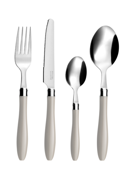 Ménagère tube réglisse 16 pièces taupe