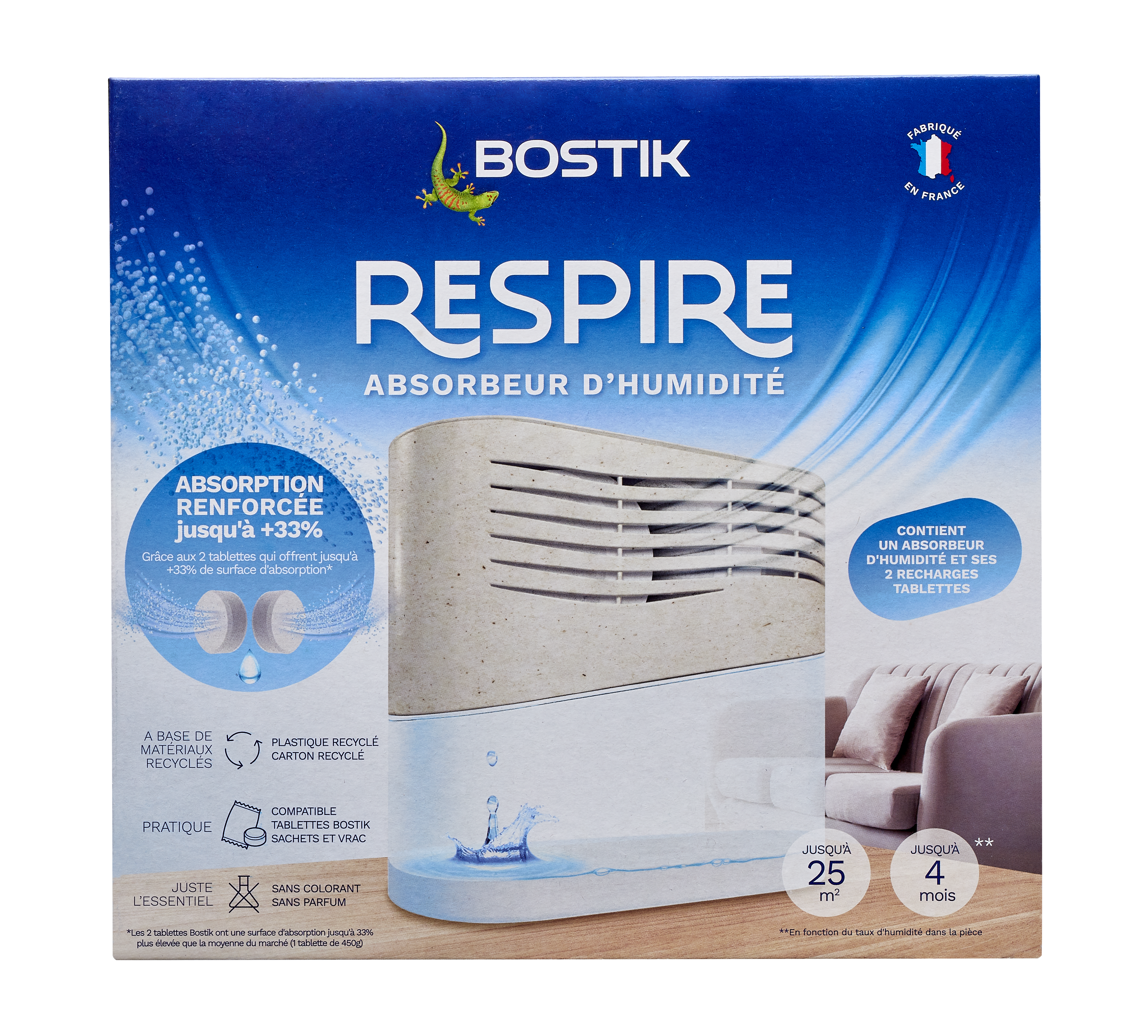 BOSTIK  3549212491130 ABSORBEUR HUMIDITÉ "RESPIRE"