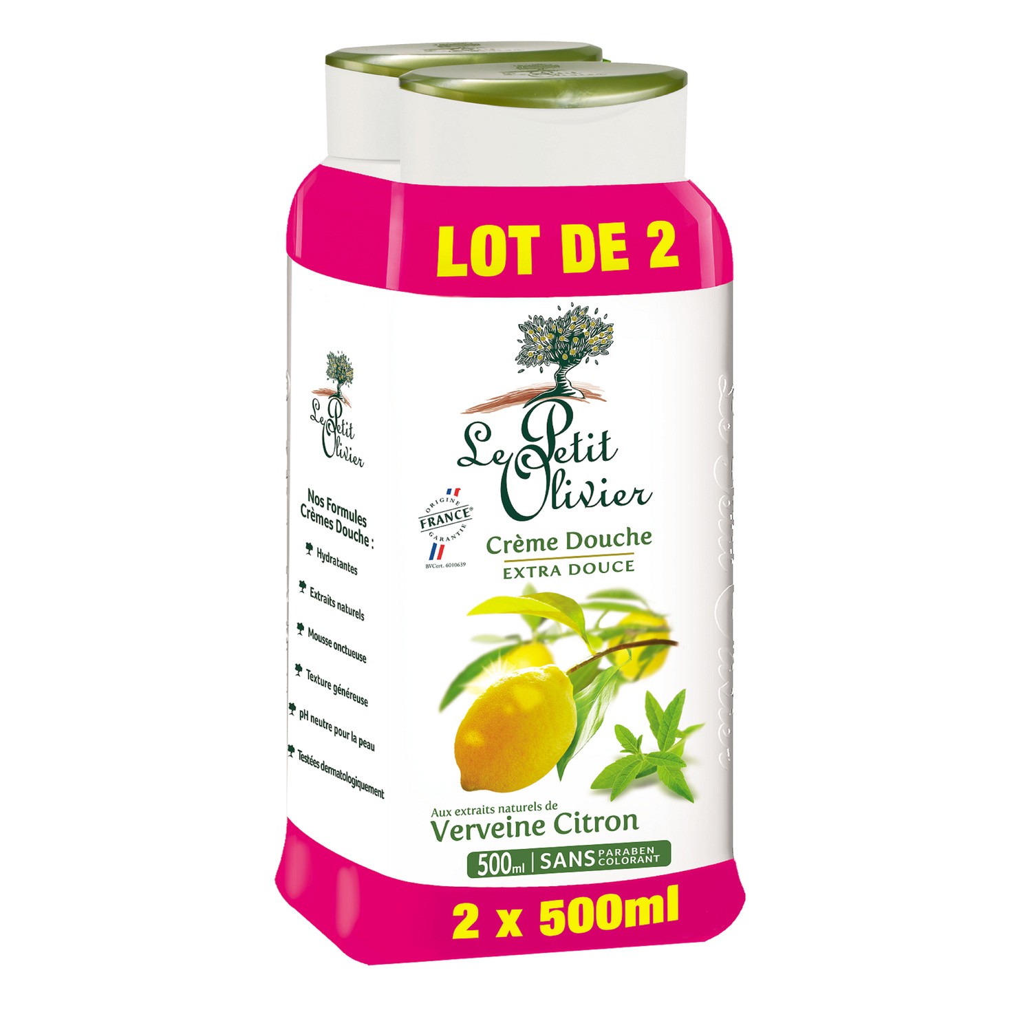 LE PETIT OLIVIER Crème de douche verveine citron LE PETIT OLIVIER code EAN 3549620007077 