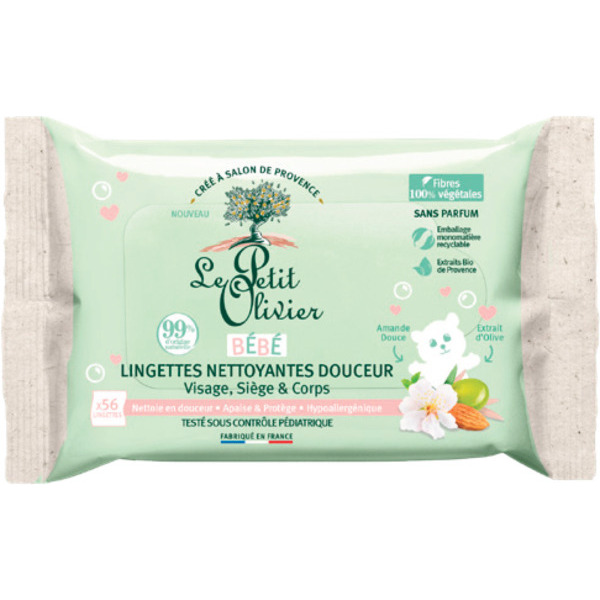 LINGETTES NETTOYANTES DOUCEUR X56 VISAGE SIÈGE ...