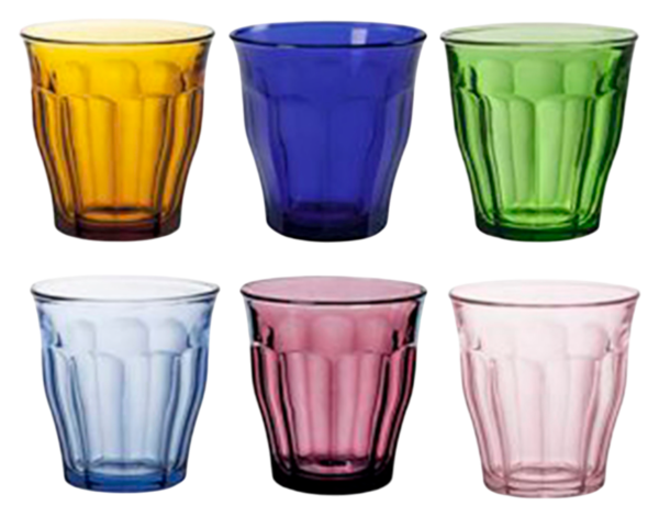 SET DE 6 GOBELETS PICARDIE COULEURS 25CL 
