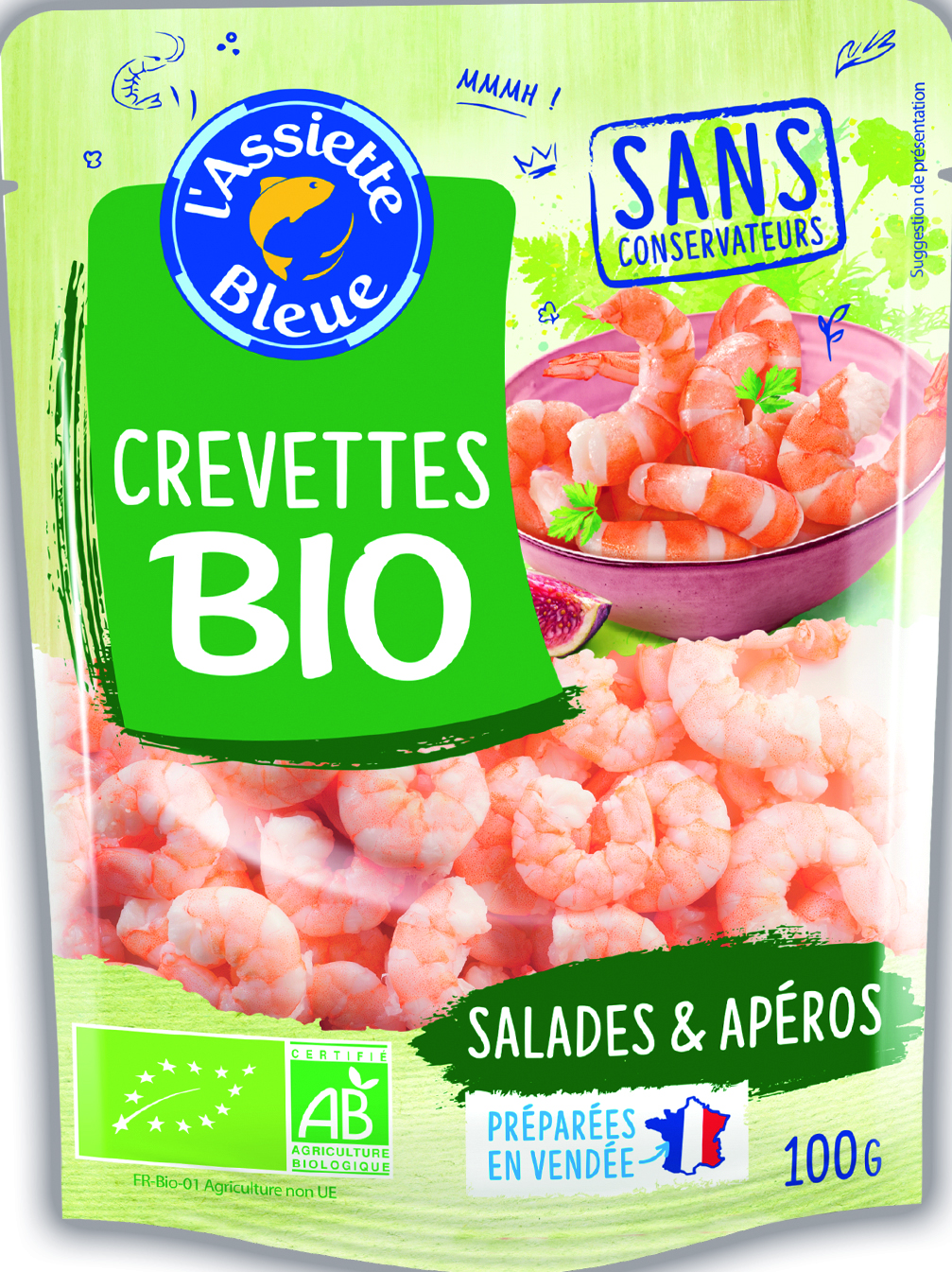 CREVETTES NATURES BIO