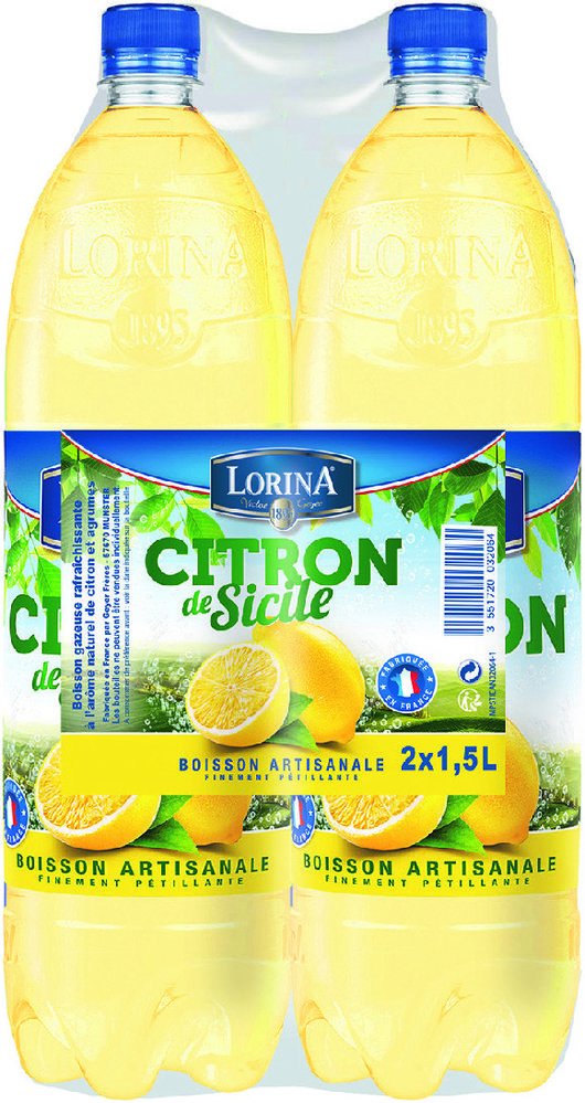 BOISSON ARTISANALE PÉTILLANTE CITRON DE SICILE “LORINA” 3551720032064 (3551720032064)