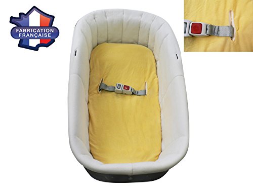 Lot de 2 draps housse pour nacelle et matelas b...