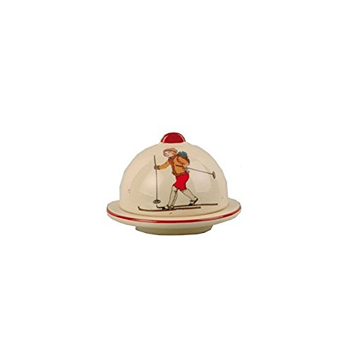 Confiturier faïence Jeux d'Hiver - lot de 2 ~ F...