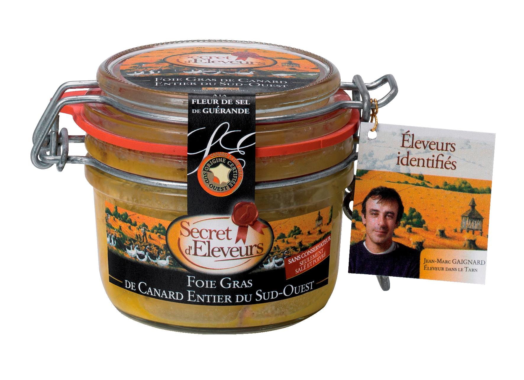 Foie Gras de Canard Entier du Sud-Ouest SECRET D'ELEVEURS 3554460100550 (3554460100550)