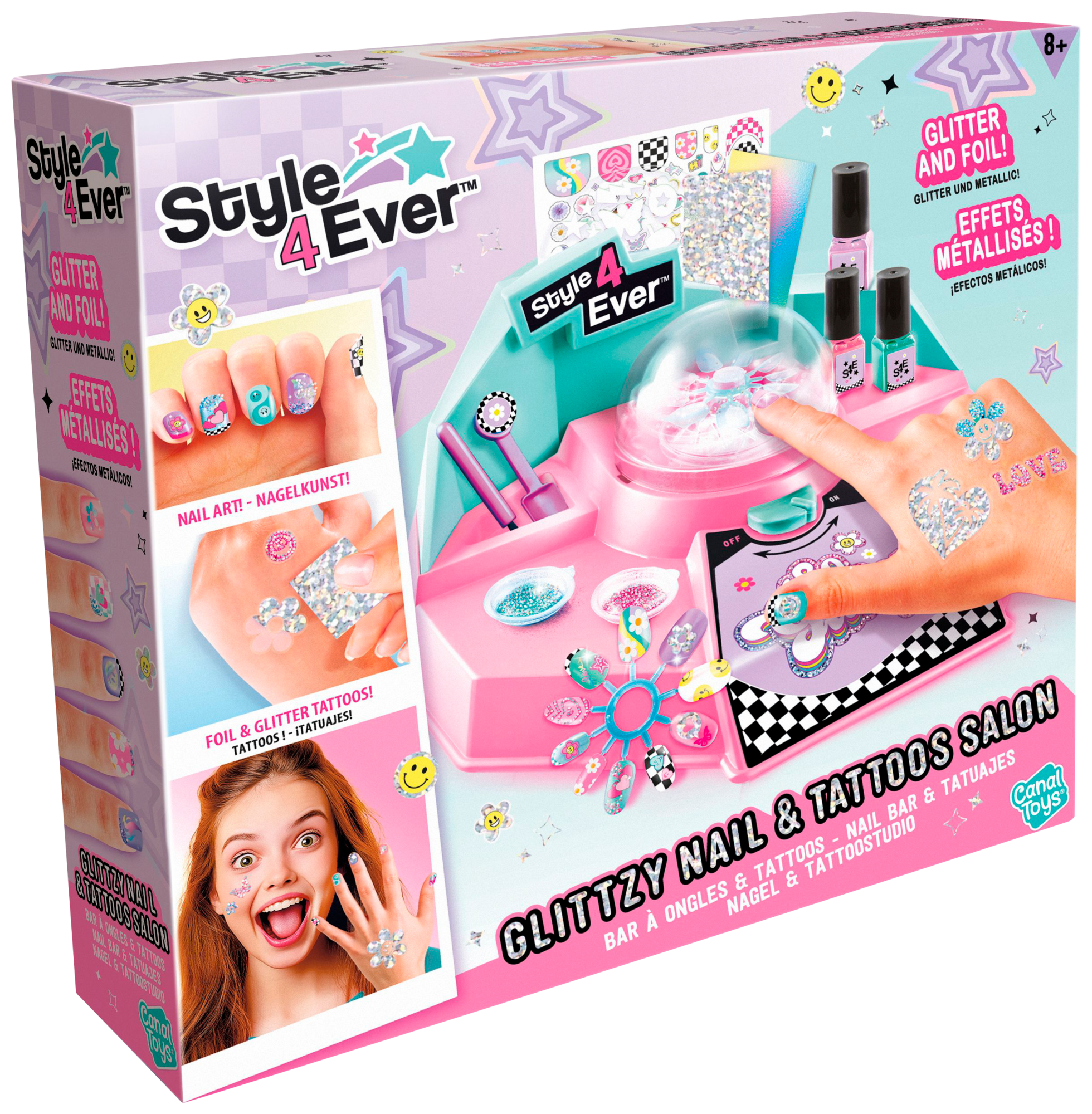  1. Glittzy bar à ongles et tatouages
2. SALON DE SPA POUR LES MAINS 3 EN 1 code EAN 3555801288623 