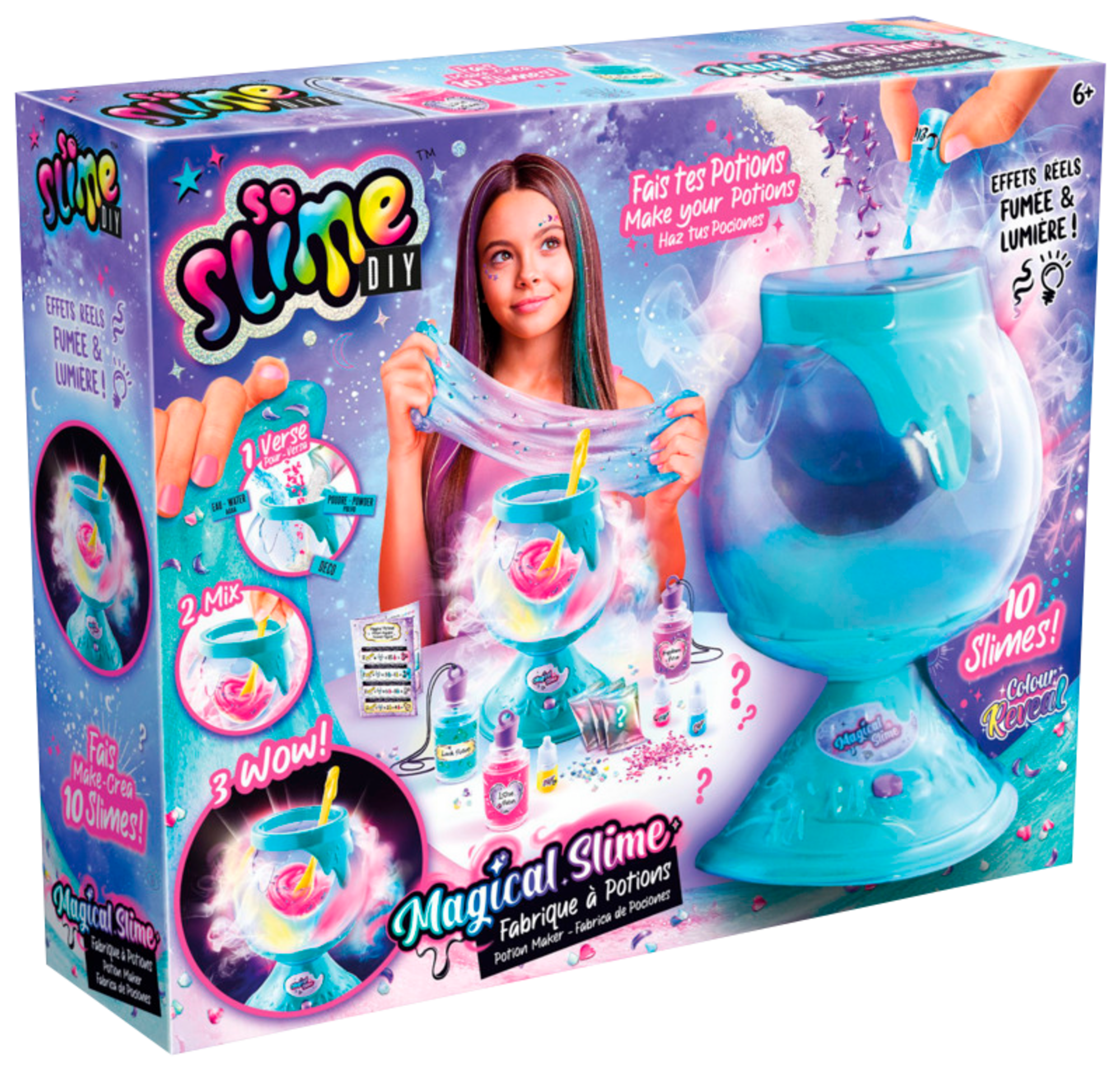 SO SLIME 1. TWIST AND SLIME
2. FABRIQUE à POTIONS MAGICAL SLIME
3. METALLIC SLIME code EAN 3555801361760 