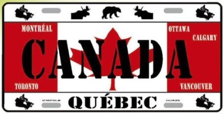 Plaques Americaines Pays du Monde PLAQUE AMERICAINE USA COLLECTION PAYS DU MONDE CANADA code EAN 3557020101288 